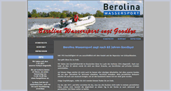 Desktop Screenshot of berolinawassersport.de